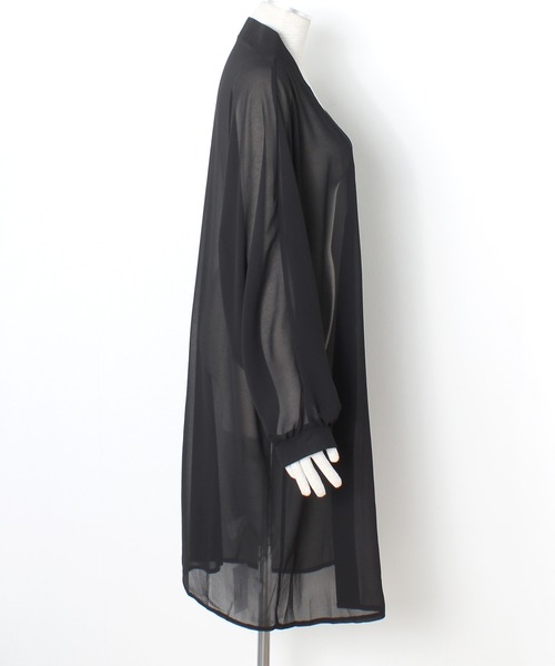 Primazel(プリマゼル)の「オーバーサイズ シアーシフォンロングガウンカーディガン(カーディガン/ボレロ・レディース・ホワイト/ブラック/パープル/ミント/ブルーグレー/イエロー/ダークグレー/ピンク系その他・M)」の19枚目の写真