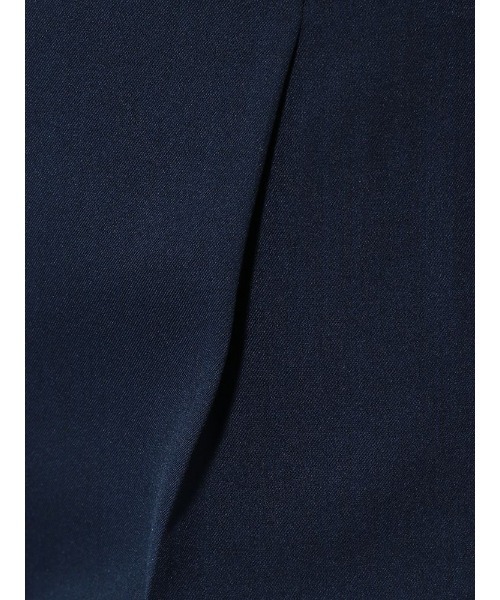 Perfect Suit FActory（パーフェクトスーツファクトリー）の「リネンライク　麻調　セットアップ　Wゴムテーパードパンツ　ネイビー/グレー（スーツパンツ・レディース・ネイビー/ライトグレー・L/M）」の16枚目の写真