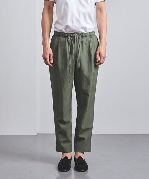 UNITED ARROWS（ユナイテッドアローズ）の「＜UNITED ARROWS＞ ポリエステル/リネン オールギャザー 1プリーツ イージー "Urban"（その他パンツ・メンズ・ブラック/オリーブ/ダークグレー・SMALL/MEDIUM/LARGE/X-LARGE）」の4枚目の写真