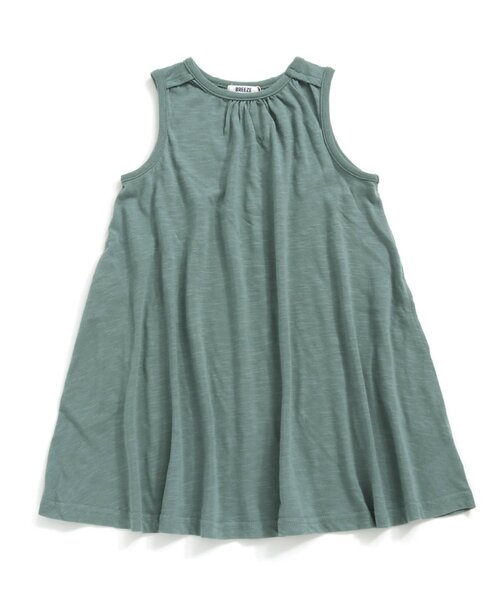 BREEZE（ブリーズ）の「テントラインボリュームワンピース（ワンピース・キッズ・チャコール/サックスブルー/イエロー・90/80/110/100/130/140/120）」の2枚目の写真