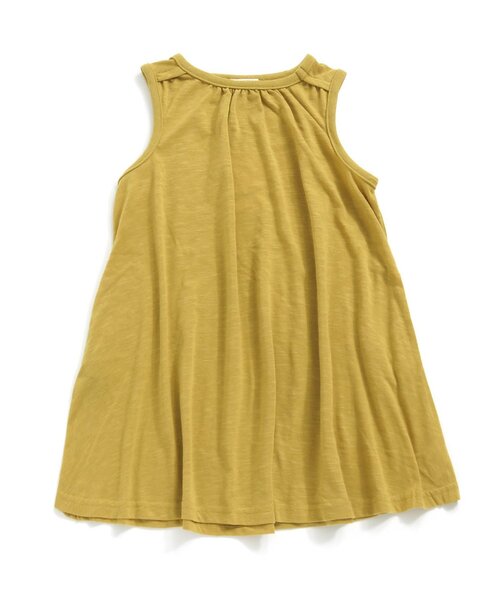 BREEZE（ブリーズ）の「テントラインボリュームワンピース（ワンピース・キッズ・チャコール/サックスブルー/イエロー・90/80/110/100/130/140/120）」の3枚目の写真