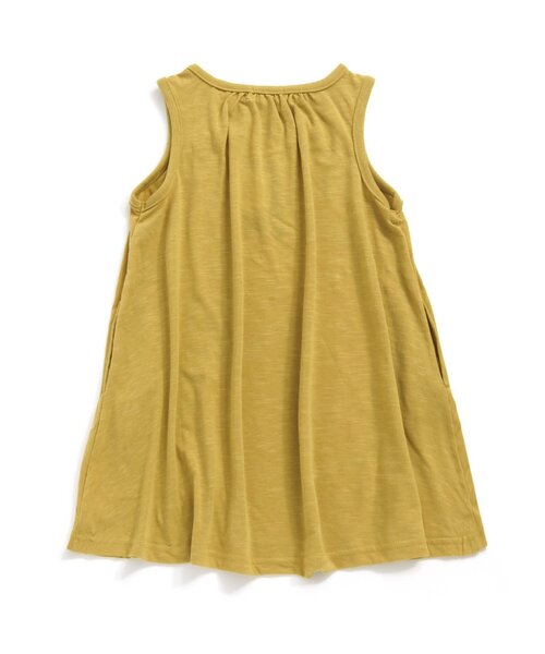 BREEZE（ブリーズ）の「テントラインボリュームワンピース（ワンピース・キッズ・チャコール/サックスブルー/イエロー・90/80/110/100/130/140/120）」の6枚目の写真