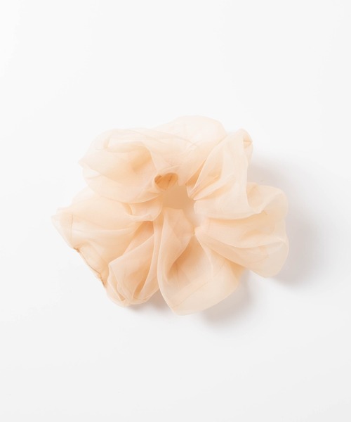 WEGO（ウィゴー）の「WEGO/ビッグシュシュ（シュシュ・レディース・ブラック/ベージュ/オレンジ/アイボリー/グリーン・FREE）」の3枚目の写真