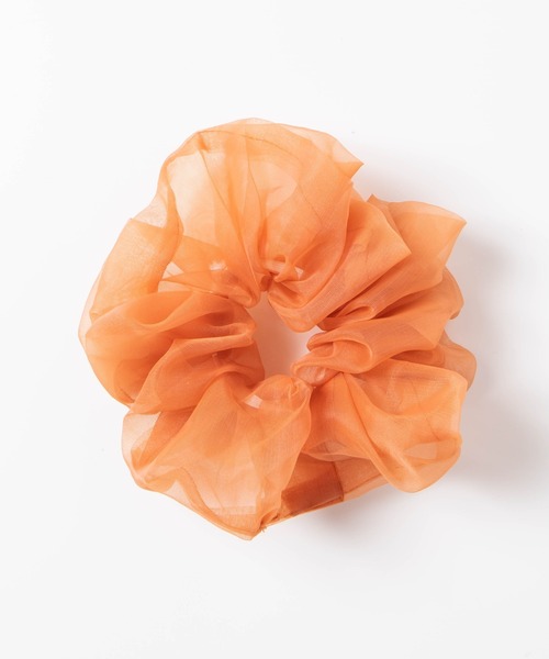 WEGO（ウィゴー）の「WEGO/ビッグシュシュ（シュシュ・レディース・ブラック/ベージュ/オレンジ/アイボリー/グリーン・FREE）」の5枚目の写真