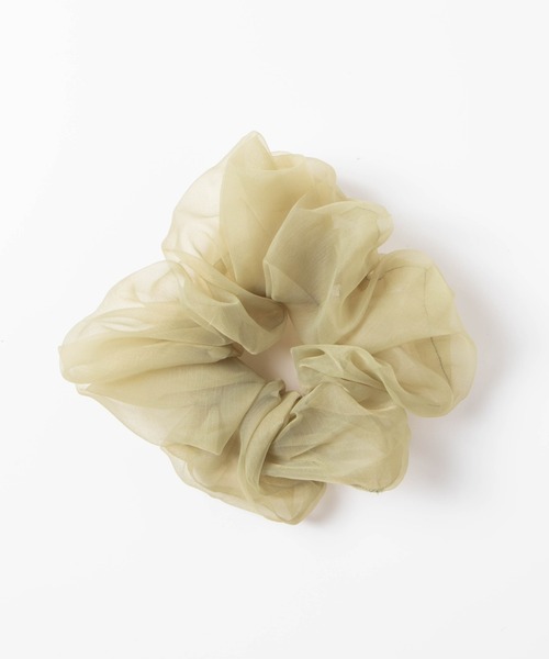 WEGO（ウィゴー）の「WEGO/ビッグシュシュ（シュシュ・レディース・ブラック/ベージュ/オレンジ/アイボリー/グリーン・FREE）」の4枚目の写真