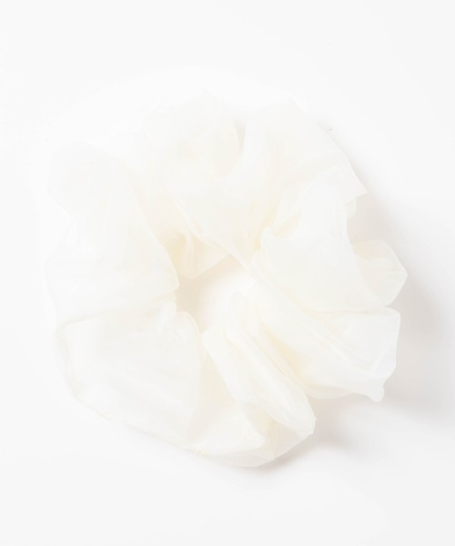 WEGO（ウィゴー）の「WEGO/ビッグシュシュ（シュシュ・レディース・ブラック/ベージュ/オレンジ/アイボリー/グリーン・FREE）」の2枚目の写真