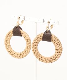 Lugnoncure | 雑材リングイヤリング(イヤリング)