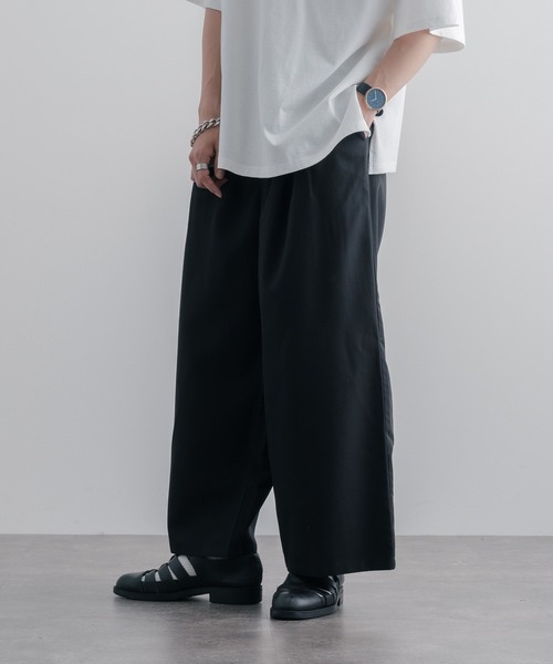 epnok(エプノック)の「2タックワイドパンツ(その他パンツ・メンズ・ブラック/アイボリー・SMALL/MEDIUM/LARGE)」の15枚目の写真