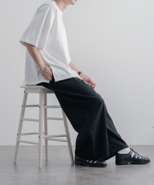 epnok(エプノック)の「2タックワイドパンツ(その他パンツ・メンズ・ブラック/アイボリー・SMALL/MEDIUM/LARGE)」の3枚目の写真