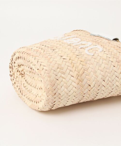 Fatima morocco(ファティマモロッコ)の「【W】【Fatima Morocco】ラウンドハンドルレザーロゴBAG(かごバッグ・レディース・ブラック系/ホワイト系・FREE)」の6枚目の写真