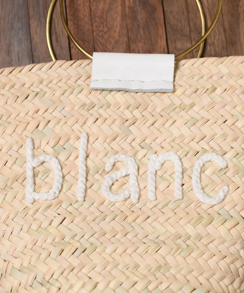 Fatima morocco(ファティマモロッコ)の「【W】【Fatima Morocco】ラウンドハンドルレザーロゴBAG(かごバッグ・レディース・ブラック系/ホワイト系・FREE)」の8枚目の写真