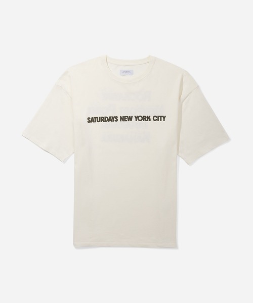 Saturdays NYC（サタデーズ ニューヨークシティ ）の「Surf Spot Relaxed SS Tee（Tシャツ/カットソー・メンズ・ブラック/オフホワイト・L/XL/S/M/X-SMALL）」の2枚目の写真