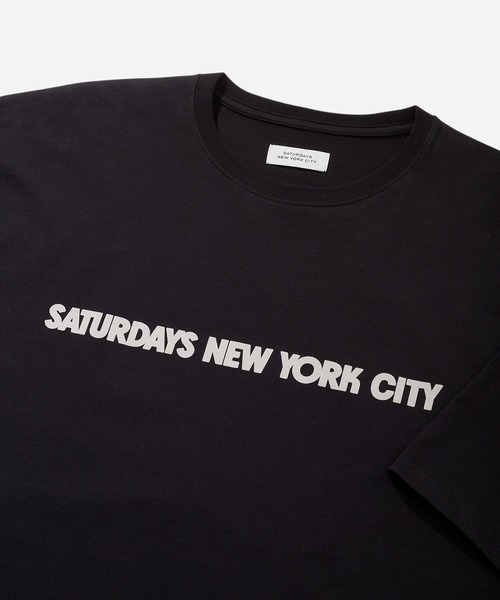 Saturdays NYC（サタデーズ ニューヨークシティ ）の「Surf Spot Relaxed SS Tee（Tシャツ/カットソー・メンズ・ブラック/オフホワイト・L/XL/S/M/X-SMALL）」の5枚目の写真
