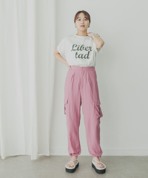 KBF+（ケービーエフプラス）の「KBF+　ナローカーゴパンツ（その他パンツ・レディース・チャコールグレー/パープル系その他/ブルー系その他・ONE）」の18枚目の写真