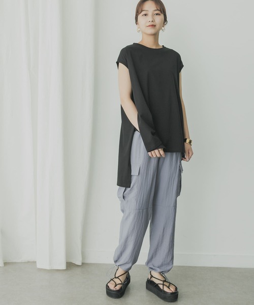 KBF+（ケービーエフプラス）の「KBF+　ナローカーゴパンツ（その他パンツ・レディース・チャコールグレー/パープル系その他/ブルー系その他・ONE）」の20枚目の写真