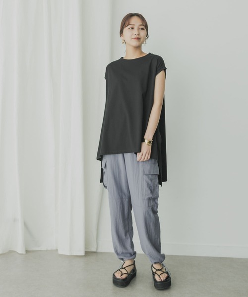 KBF+（ケービーエフプラス）の「KBF+　ナローカーゴパンツ（その他パンツ・レディース・チャコールグレー/パープル系その他/ブルー系その他・ONE）」の21枚目の写真