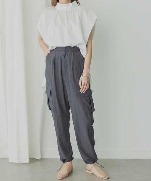 KBF+（ケービーエフプラス）の「KBF+　ナローカーゴパンツ（その他パンツ・レディース・チャコールグレー/パープル系その他/ブルー系その他・ONE）」の22枚目の写真