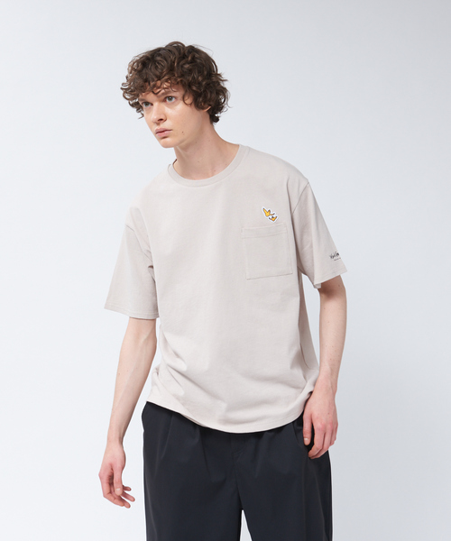 Mark Gonzales（マーク・ゴンザレス）の「【Mark Gonzales / マークゴンザレス】 別注 カラー ポケット Tシャツ【予約】（Tシャツ/カットソー・メンズ・ホワイト/ブラック/ベージュ/ライラック・46/48）」の3枚目の写真