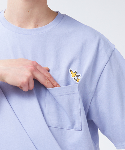 Mark Gonzales（マーク・ゴンザレス）の「【Mark Gonzales / マークゴンザレス】 別注 カラー ポケット Tシャツ【予約】（Tシャツ/カットソー・メンズ・ホワイト/ブラック/ベージュ/ライラック・46/48）」の13枚目の写真