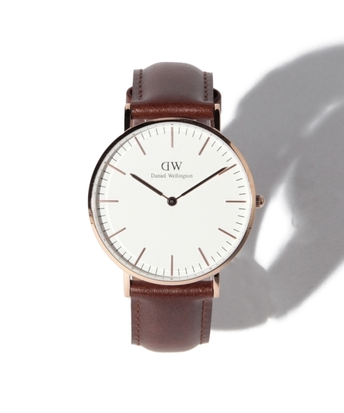 bpr BEAMS（ビーピーアール ビームス ）の「DANIEL WELLINGTON / Classic レザーベルト / ローズゴールド 36mm（アナログ腕時計・レディース・ブラック/ブラウン/ダークブラウン/ブラウン系その他/ブラック系その他・ONE SIZE）」の11枚目の写真