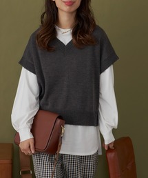 AIC. | カットロンT×ダメージニットベストセット(ニット/セーター)