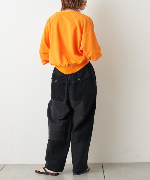 etsinta（エシンタ）の「【etsinta/エシンタ】コーディロイ切替ミリタリーパンツ（カーゴパンツ・レディース・ブラック/カーキ・ONE SIZE）」の17枚目の写真