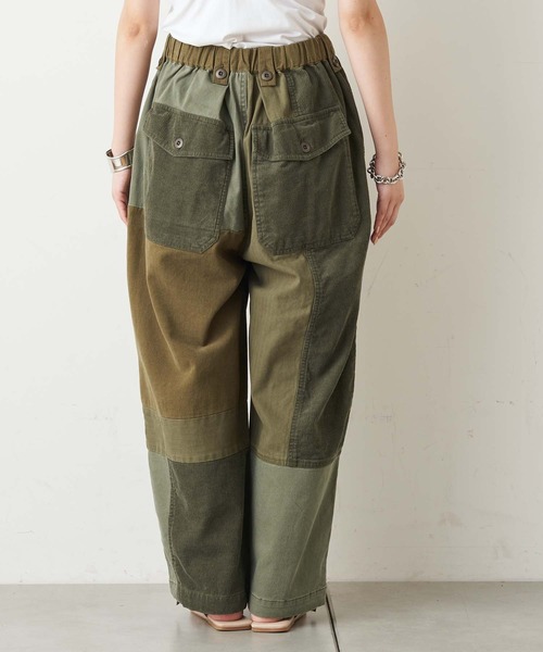 etsinta（エシンタ）の「【etsinta/エシンタ】コーディロイ切替ミリタリーパンツ（カーゴパンツ・レディース・ブラック/カーキ・ONE SIZE）」の21枚目の写真