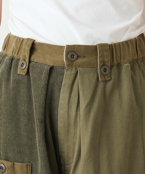 etsinta（エシンタ）の「【etsinta/エシンタ】コーディロイ切替ミリタリーパンツ（カーゴパンツ・レディース・ブラック/カーキ・ONE SIZE）」の22枚目の写真