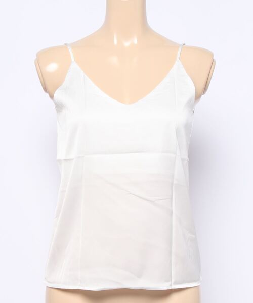 Anuenue(アヌエヌエ)の「とろみ素材キャミソール(キャミソール・レディース・ホワイト/ブラック/ピンク/ミント・2L/S/M/L)」の10枚目の写真