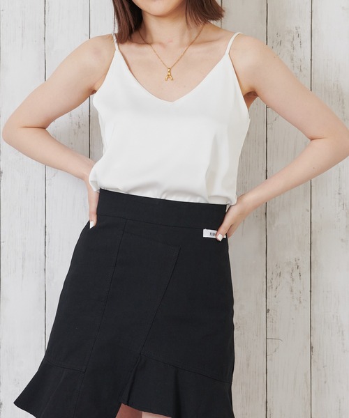 Anuenue(アヌエヌエ)の「とろみ素材キャミソール(キャミソール・レディース・ホワイト/ブラック/ピンク/ミント・2L/S/M/L)」の17枚目の写真