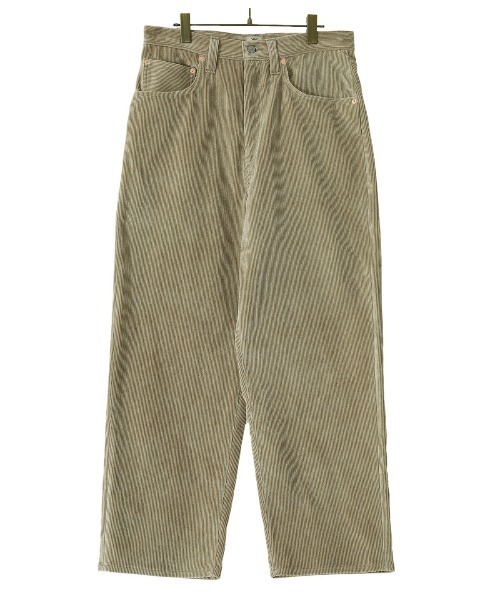 GOLD（ゴールド）の「GOLD / ゴールド：9W CORDUROY 5POCKET WIDE PANTS：21B-GL42225[MUS]（その他パンツ・メンズ・ブラック/ネイビー/ベージュ・SMALL/MEDIUM/LARGE/L）」の2枚目の写真
