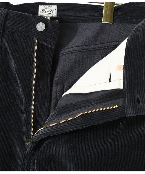 GOLD（ゴールド）の「GOLD / ゴールド：9W CORDUROY 5POCKET WIDE PANTS：21B-GL42225[MUS]（その他パンツ・メンズ・ブラック/ネイビー/ベージュ・SMALL/MEDIUM/LARGE/L）」の9枚目の写真