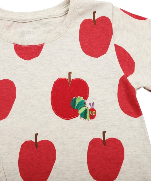 Design Tshirts Store graniph(デザイン ティーシャツ ストア グラニフ)の「アップル パターン ポケッタブル(エリックカール)|コラボキッズポケッタブルワンピース(ワンピース・キッズ・ベージュ系その他・110/90/130)」の6枚目の写真
