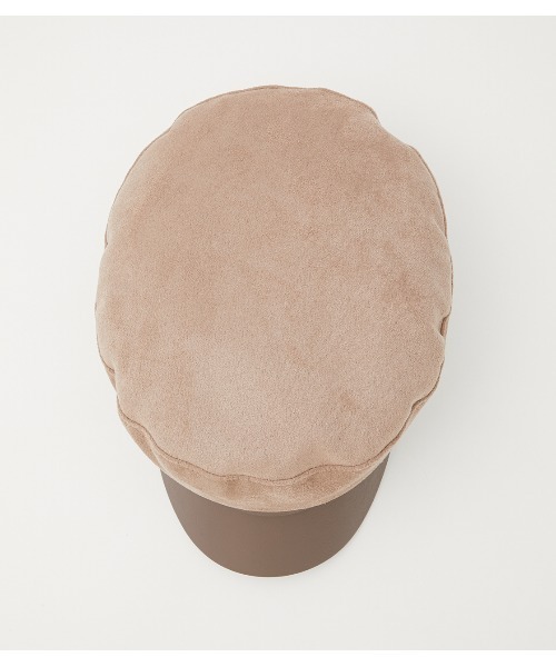 AZUL by moussy（アズールバイマウジー）の「ECO SUEDE MARINE CASQUETTE/エコスエードマリンキャスケット（キャスケット・レディース・ブラック/ベージュ/ダークグレー・FREE）」の7枚目の写真