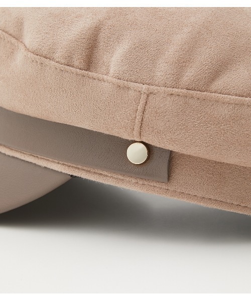 AZUL by moussy（アズールバイマウジー）の「ECO SUEDE MARINE CASQUETTE/エコスエードマリンキャスケット（キャスケット・レディース・ブラック/ベージュ/ダークグレー・FREE）」の9枚目の写真