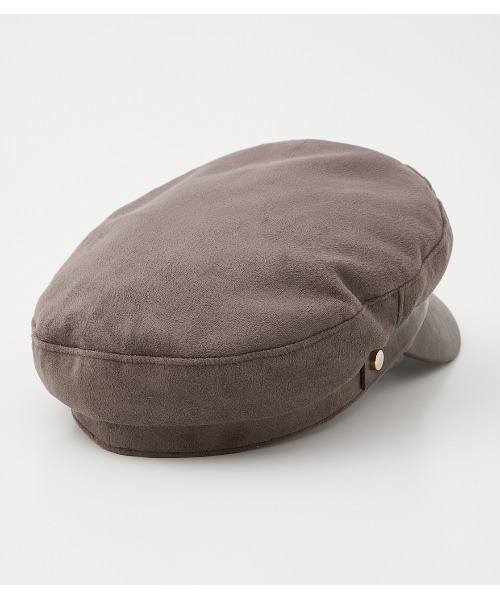 AZUL by moussy（アズールバイマウジー）の「ECO SUEDE MARINE CASQUETTE/エコスエードマリンキャスケット（キャスケット・レディース・ブラック/ベージュ/ダークグレー・FREE）」の18枚目の写真