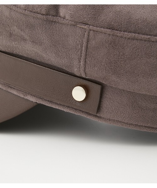 AZUL by moussy（アズールバイマウジー）の「ECO SUEDE MARINE CASQUETTE/エコスエードマリンキャスケット（キャスケット・レディース・ブラック/ベージュ/ダークグレー・FREE）」の21枚目の写真