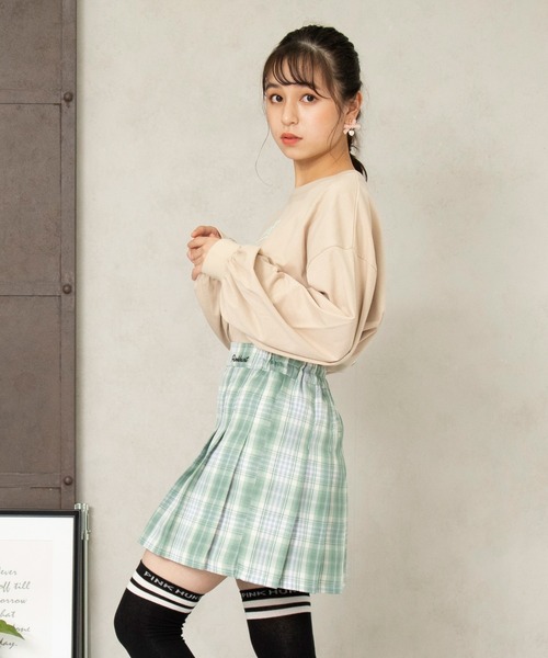 PINKHUNT（ピンクハント）の「PINKHUNT プリーツスカート 5976K（スカート・キッズ・ブラック/ネイビー/マスタード/グリーン/グレー/ピンク/ブルー/ダークネイビー/グレー系その他/ピンク系その他/ベージュ/パープル・120cm/130cm/140cm/160cm/150cm）」の21枚目の写真