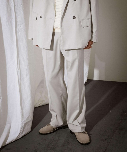 URBAN RESEARCH（アーバンリサーチ）の「URBAN RESEARCH iD　T/R TWO TUCK SLACKS（その他パンツ・メンズ・ブルー系その他/グリーン系その他/ホワイト系その他・LARGE/MEDIUM）」の2枚目の写真