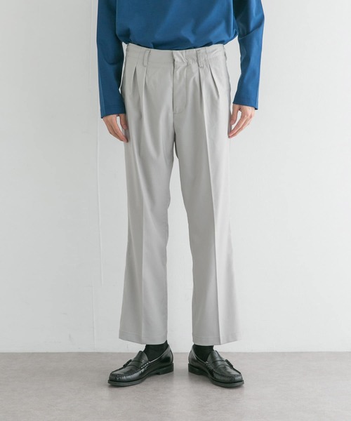 URBAN RESEARCH（アーバンリサーチ）の「URBAN RESEARCH iD　T/R TWO TUCK SLACKS（その他パンツ・メンズ・ブルー系その他/グリーン系その他/ホワイト系その他・LARGE/MEDIUM）」の19枚目の写真