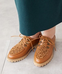 プードルファーレースアップシューズ(214-40258)JELLY BEANS(ジェリービーンズ)