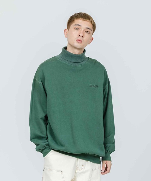 XLARGE（エクストララージ）の「PIGMENT HIGH-NECK SWEAT（スウェット・メンズ・ブラック/グリーン/マスタード・XL/S/M/L）」の3枚目の写真