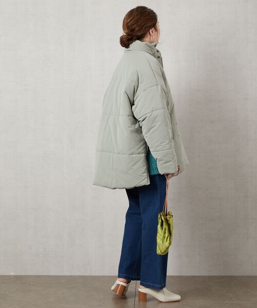 FREAK'S STORE（フリークスストア）の「▽【WEB限定】HEATESショートコート(ショートダウン)（ダウンジャケット/コート・レディース・ブラック/ベージュ/イエロー/ブルー/ナチュラル・ﾌﾘ-）」の11枚目の写真