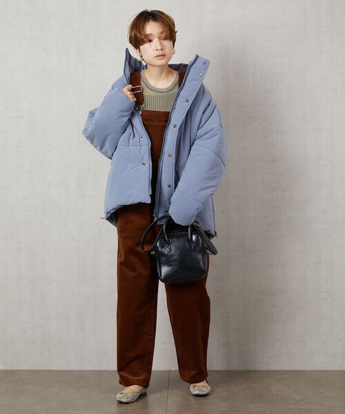 FREAK'S STORE（フリークスストア）の「▽【WEB限定】HEATESショートコート(ショートダウン)（ダウンジャケット/コート・レディース・ブラック/ベージュ/イエロー/ブルー/ナチュラル・ﾌﾘ-）」の13枚目の写真