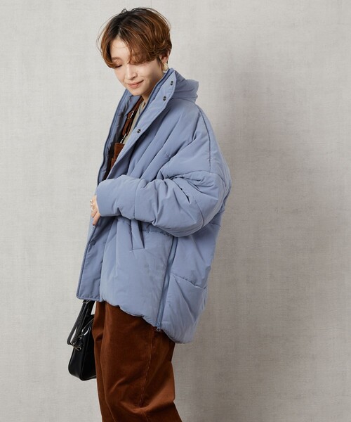 FREAK'S STORE（フリークスストア）の「▽【WEB限定】HEATESショートコート(ショートダウン)（ダウンジャケット/コート・レディース・ブラック/ベージュ/イエロー/ブルー/ナチュラル・ﾌﾘ-）」の15枚目の写真