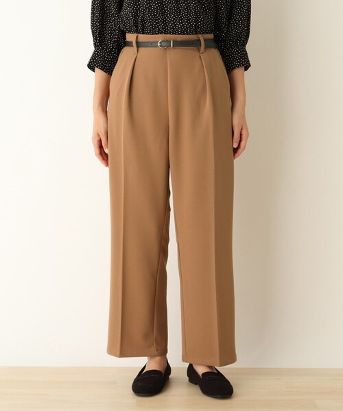 DRESKIP（ドレスキップ）の「◆ニットツイルベルト付きワイドパンツ（その他パンツ・レディース・ブラック/カーキ/キャメル・02/03/04）」の11枚目の写真