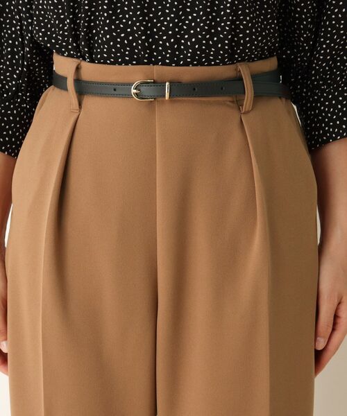 DRESKIP（ドレスキップ）の「◆ニットツイルベルト付きワイドパンツ（その他パンツ・レディース・ブラック/カーキ/キャメル・02/03/04）」の17枚目の写真