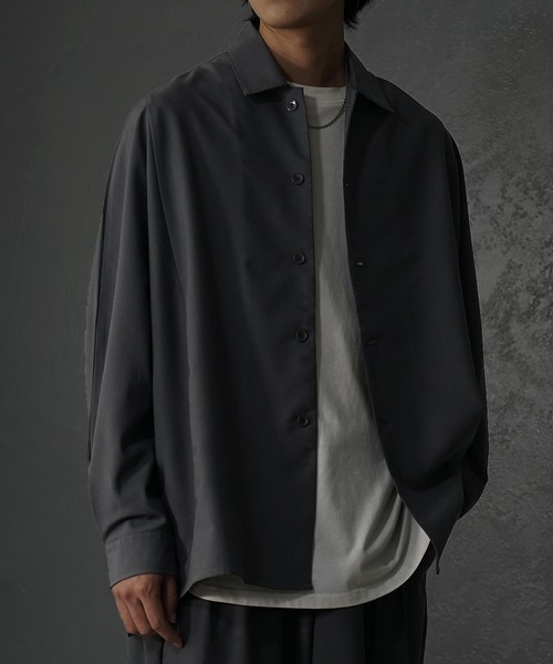 MinoriTY】落ち感ビッグドルマンシャツ オーバーサイズシャツ メンズ