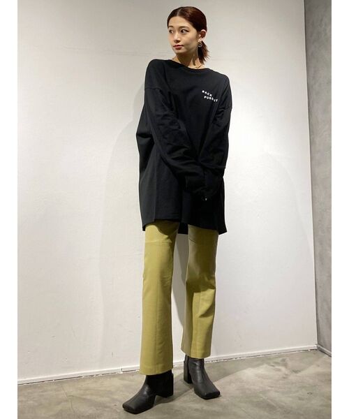 EMODA（エモダ）の「バックアートバルキートップ（Tシャツ/カットソー・レディース・ホワイト/ブラック/パープル・FREE）」の14枚目の写真