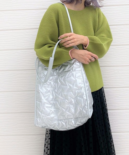 CONTROL FREAK / CTFK（コントロールフリーク）の「スタースタンプトート（トートバッグ・レディース・ブラック/シルバー・ONE SIZE）」の2枚目の写真